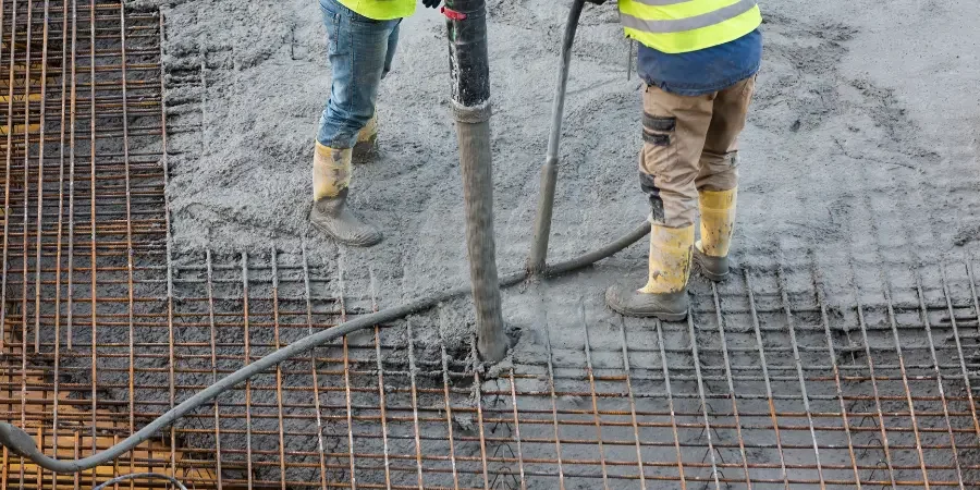 Beton für die Bodenplatte